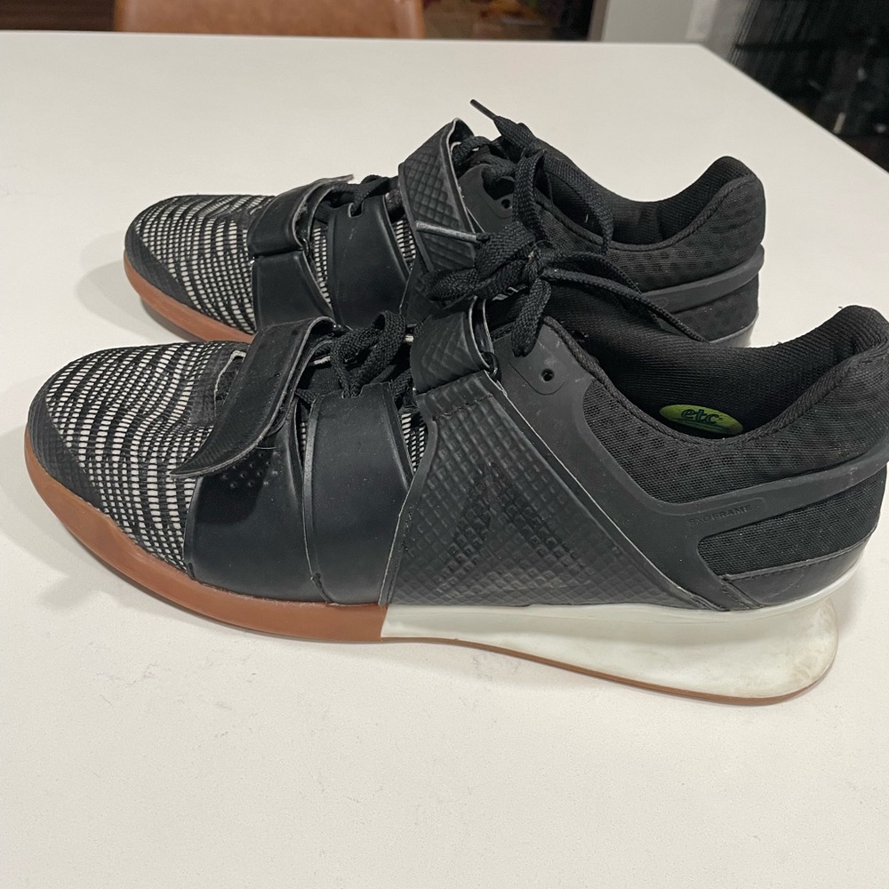 Reebok CJ Cummings Legacy Lifter Black Weightlifting Shoes Men's Size 12 US